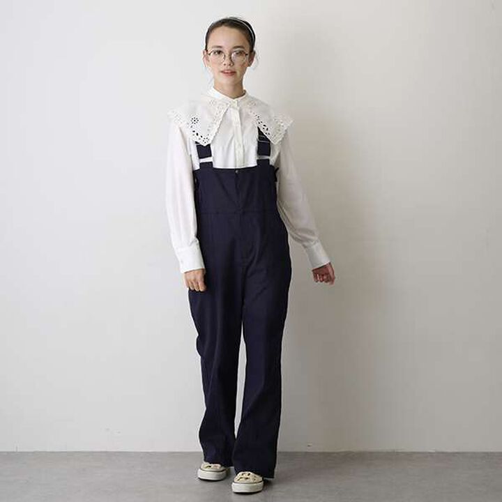 [AMI] High Waist Overalls,Black, medium image number 4