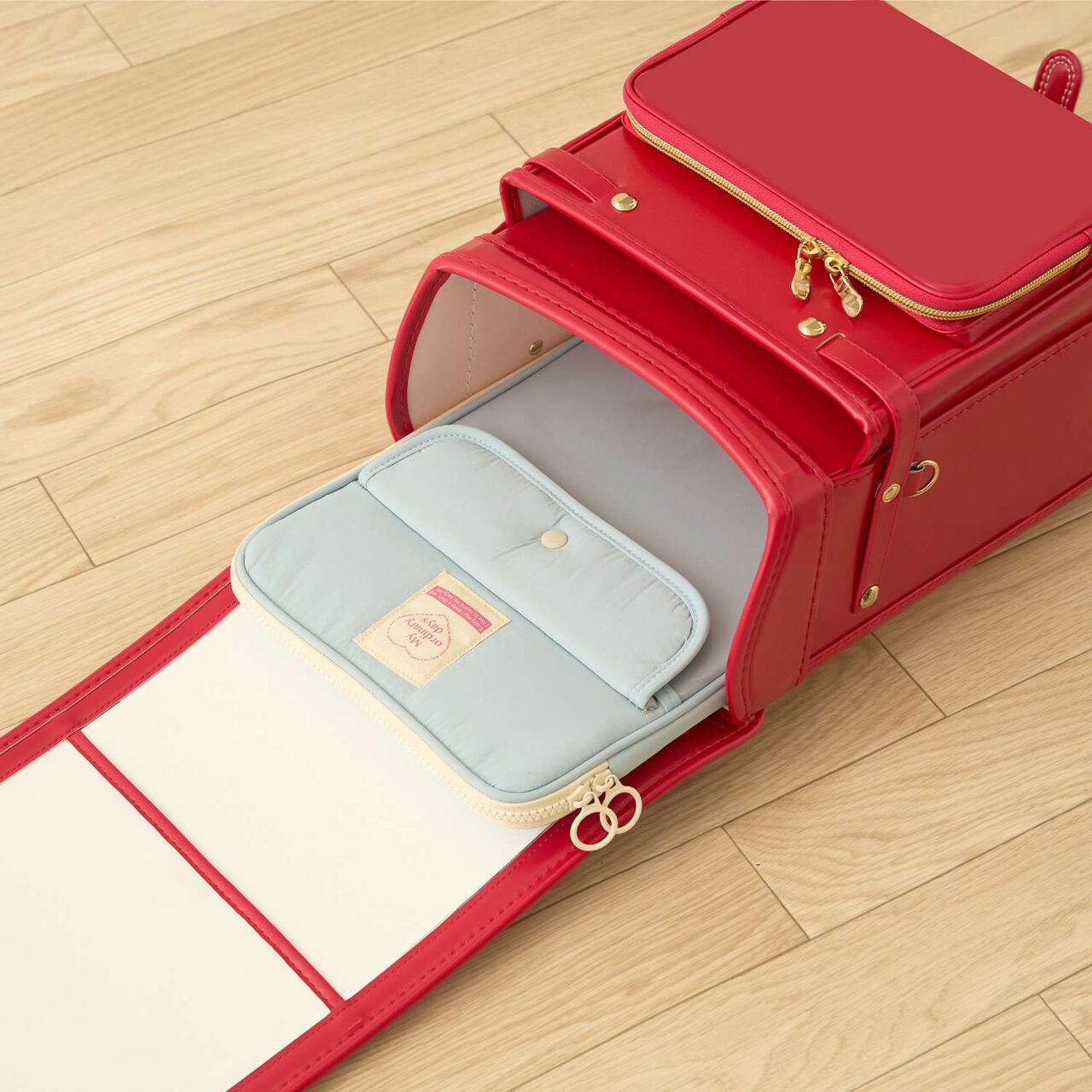 [School-Ready] Clear Pocket Tablet Case (11-inch),Blue gray, large image number 8