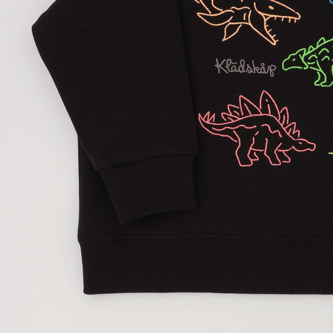 Dinosaur Embroidered Sweatshirt,Light beige, large image number 7