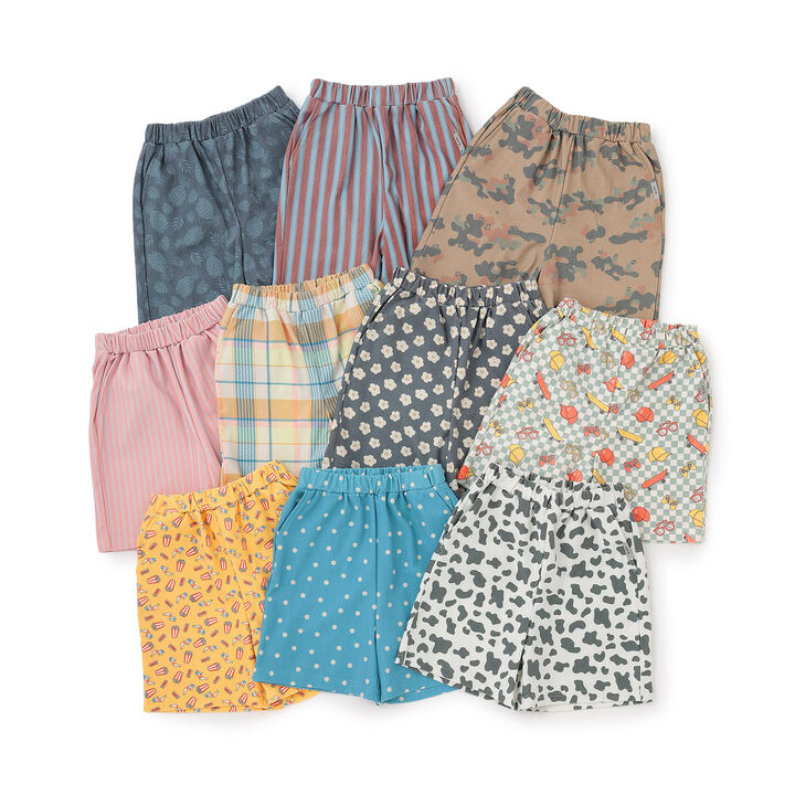 Stretch Cut Twill Patterned Shorts,Peach, medium image number 26