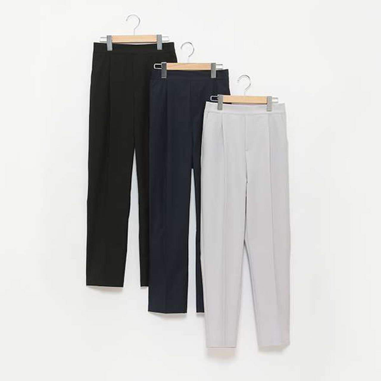 [LADIES] Center Press Pants,Navy, large image number 6