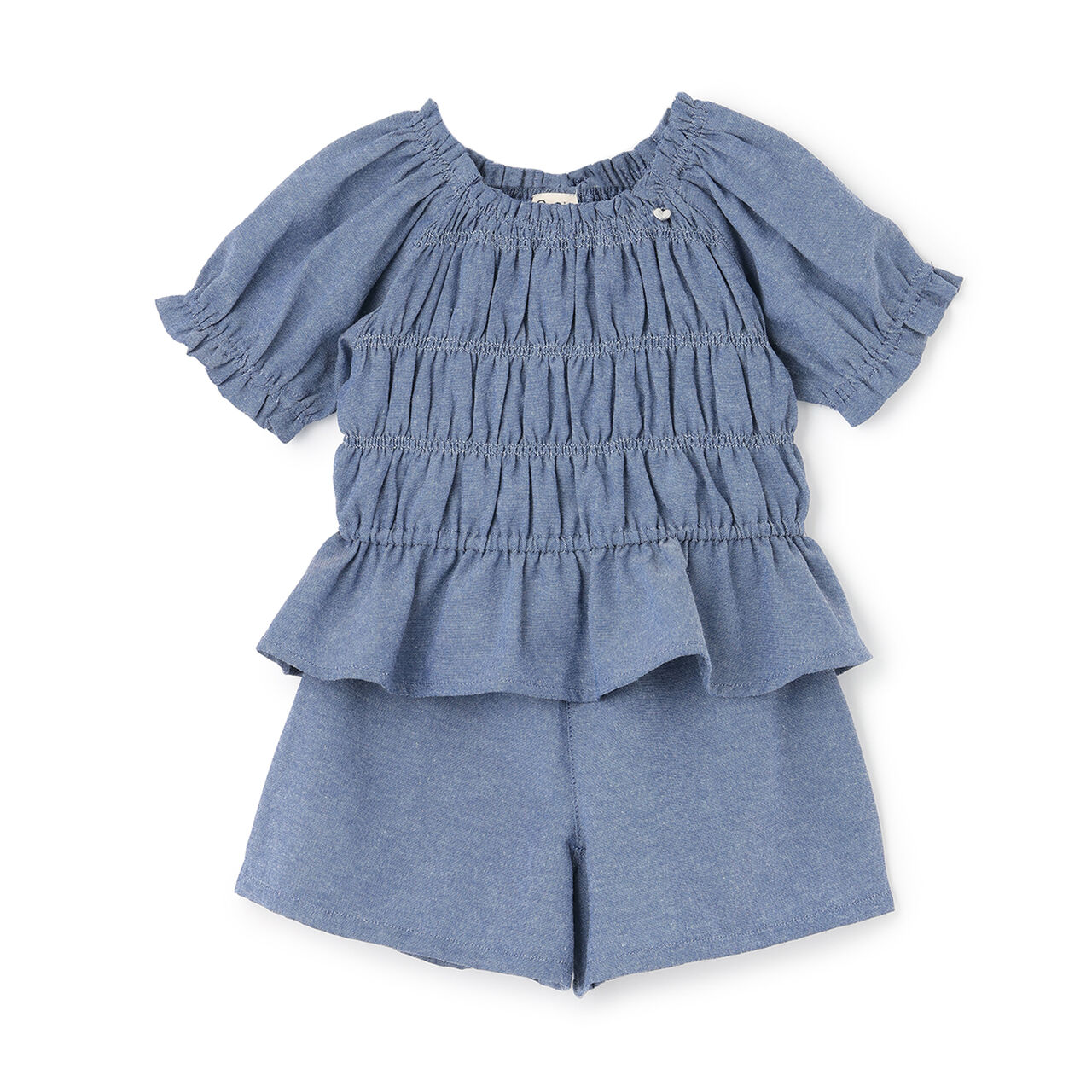 Plenty of Gathered Outfit Set,Navy, large image number 12