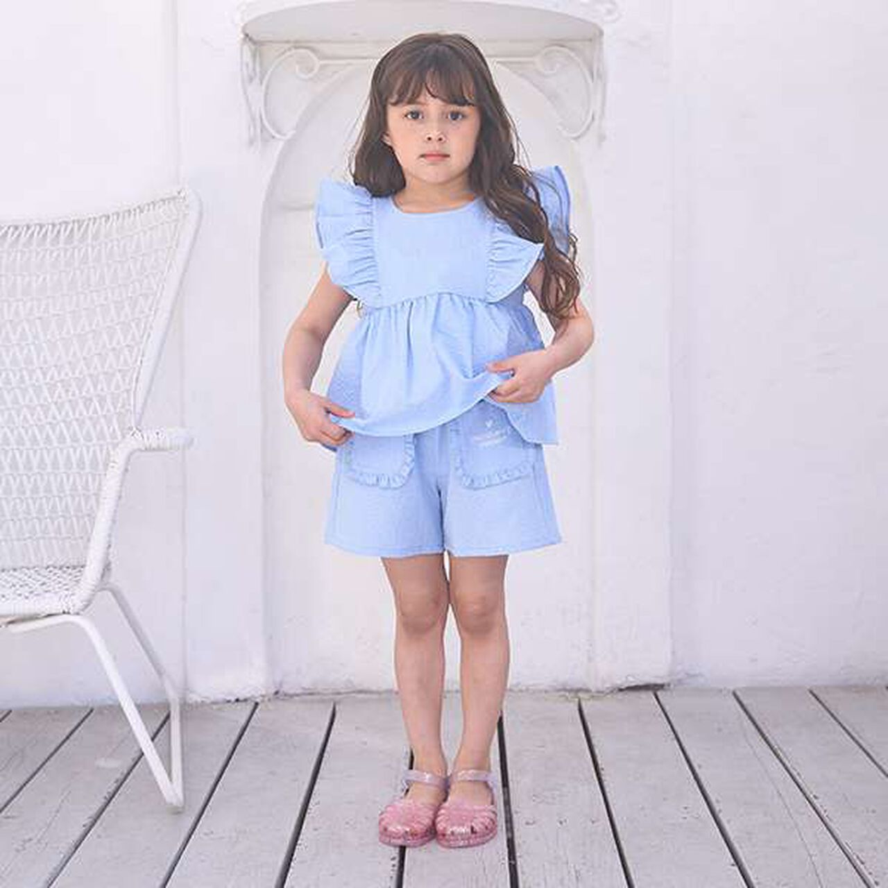 [Set Up Compatible] Frill Pocket Shorts,Mint, large image number 16