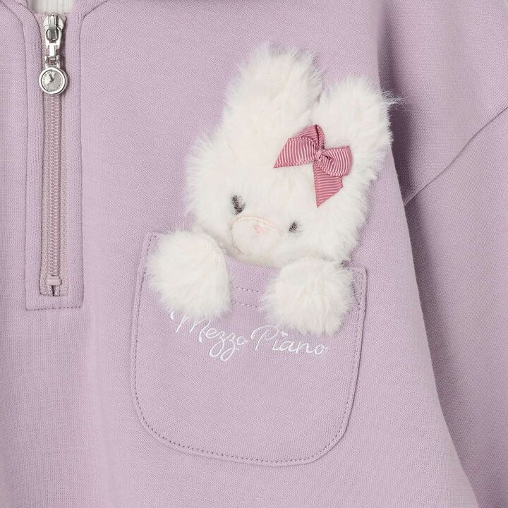 [Restock] Short Sailor Pullover & Long-Sleeve Petite High-Neck Set,Lilac, medium image number 6