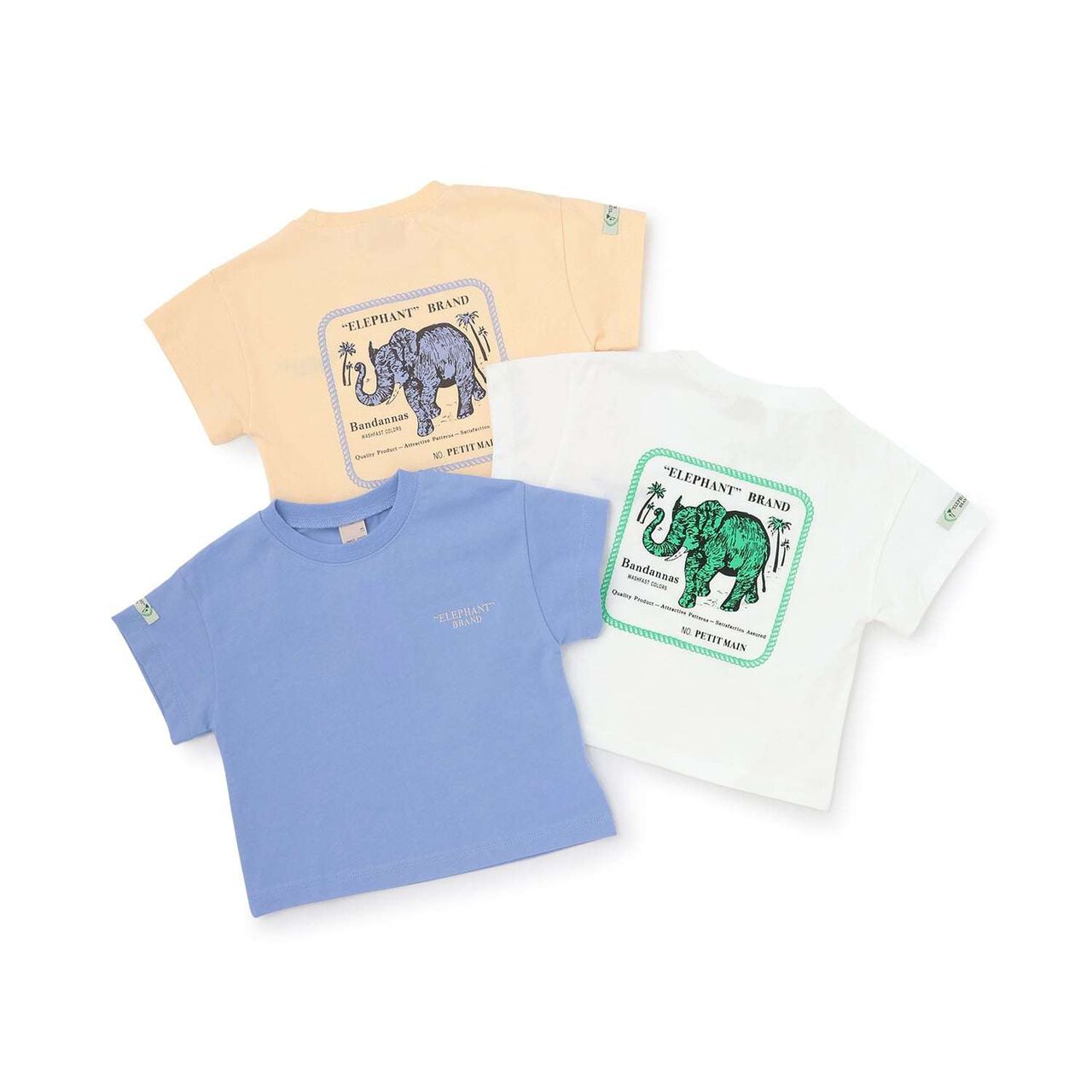 [ELEPHANT/連結款] 寬鬆剪裁Kids短袖T恤,薩克斯藍, large image number 17
