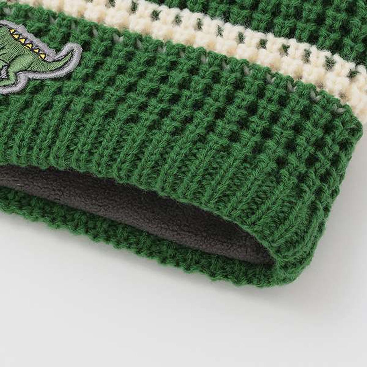 Dinosaur Patch Reversible Snood,Green, large image number 16