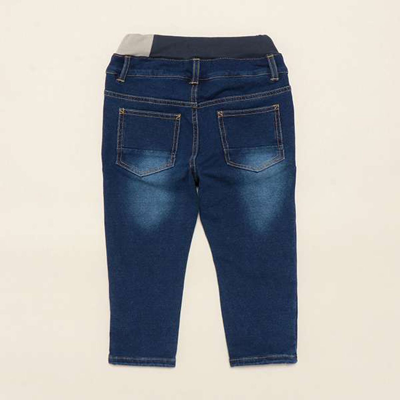 Knit Denim Skinny Pants,Navy, large image number 1