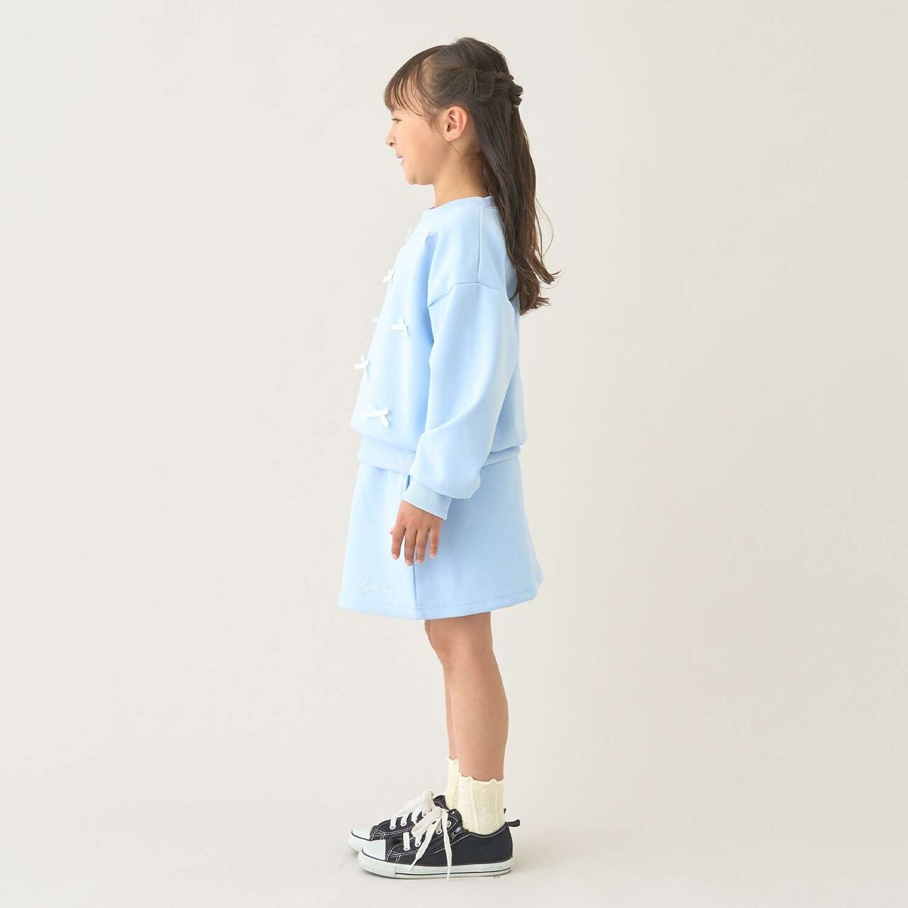 [School-Ready] Puff Sweat Skirt (with Shorts),Ivory, large image number 21