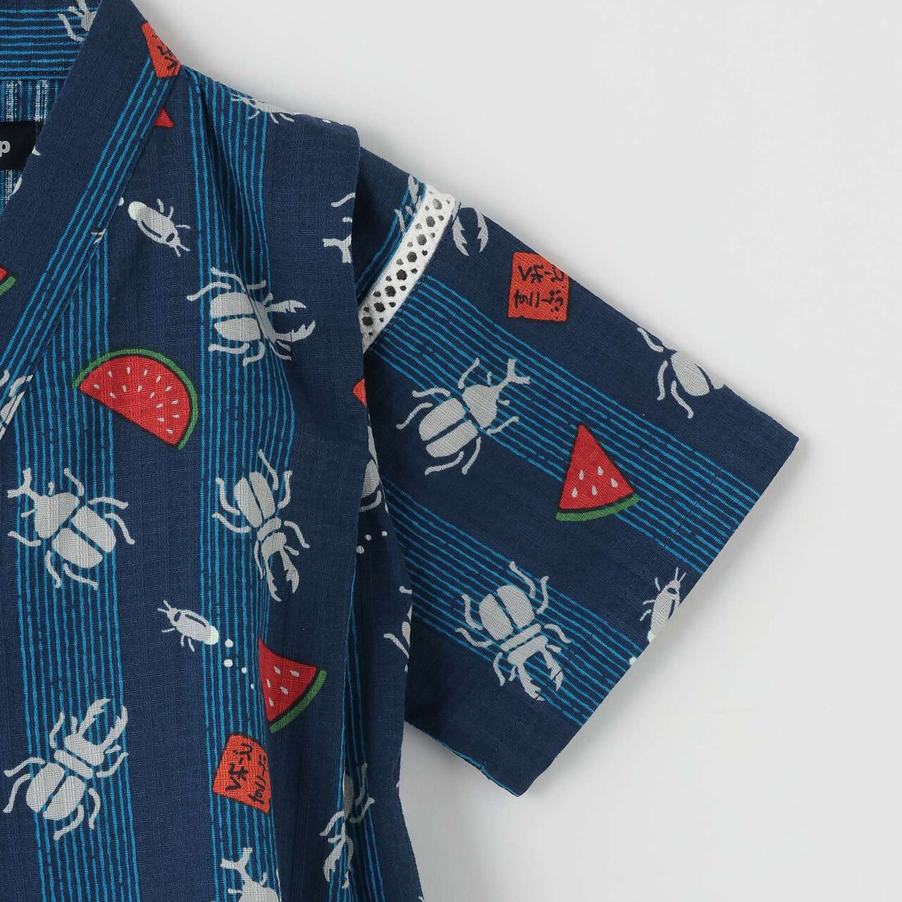 Insect Print Jinbei,Light khaki, large image number 4