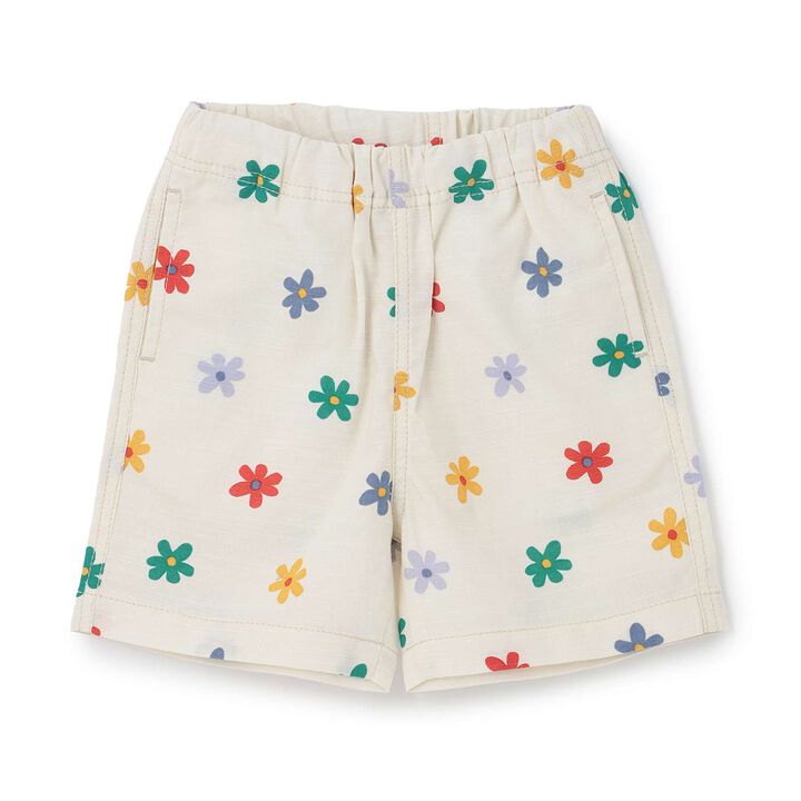 [Link] Cotton Rayon All-Over Pattern Half Shorts,Yellow, medium image number 10