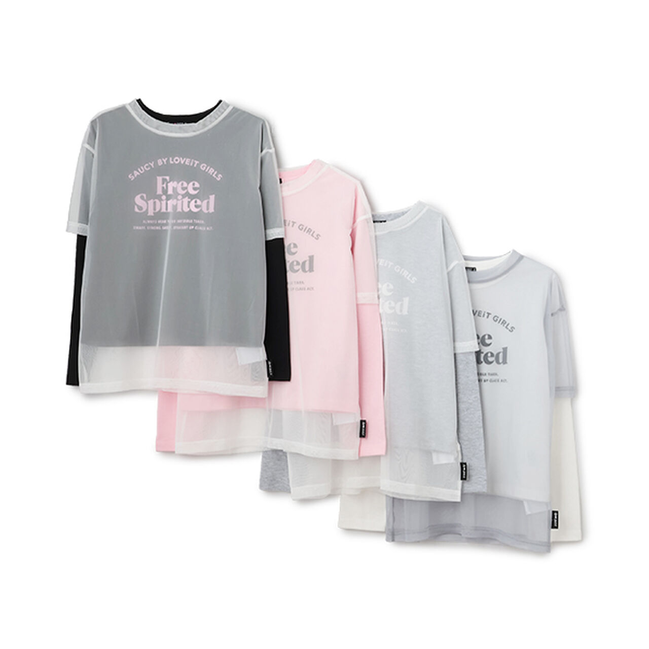 Free Logo T-Shirt and Tulle Set,Medium gray, large image number 3