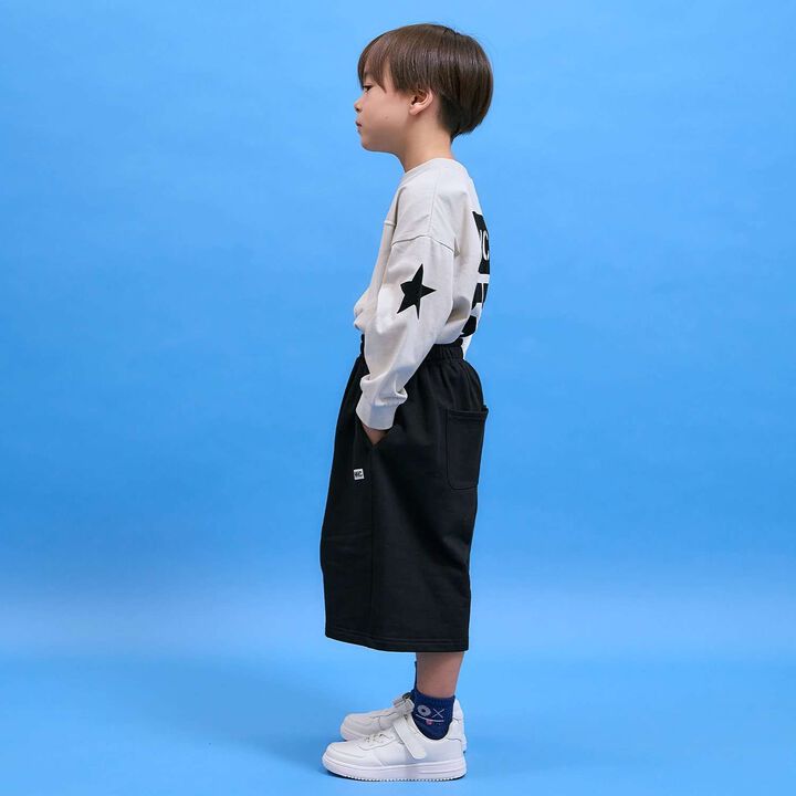 8-Length Wide Sweatpants [MNCM],Black, medium image number 17