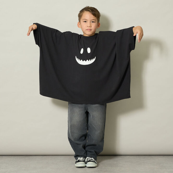 [Halloween] Stain-Resistant, Quick-Dry & UV-Protection Ghost T-Shirt,Ivory, medium image number 5