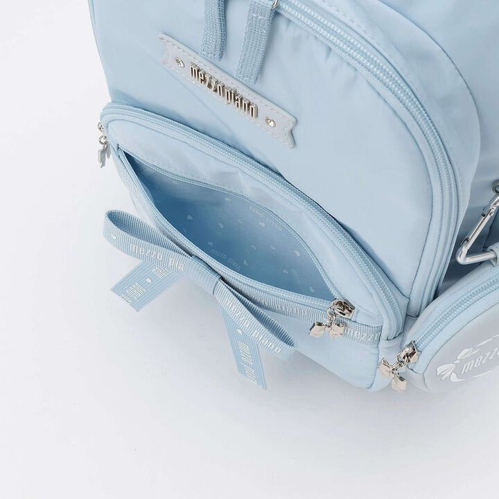 Large Logo Ribbon Backpack with Pouch - Approx. 23L Capacity,Sax blue, medium image number 16