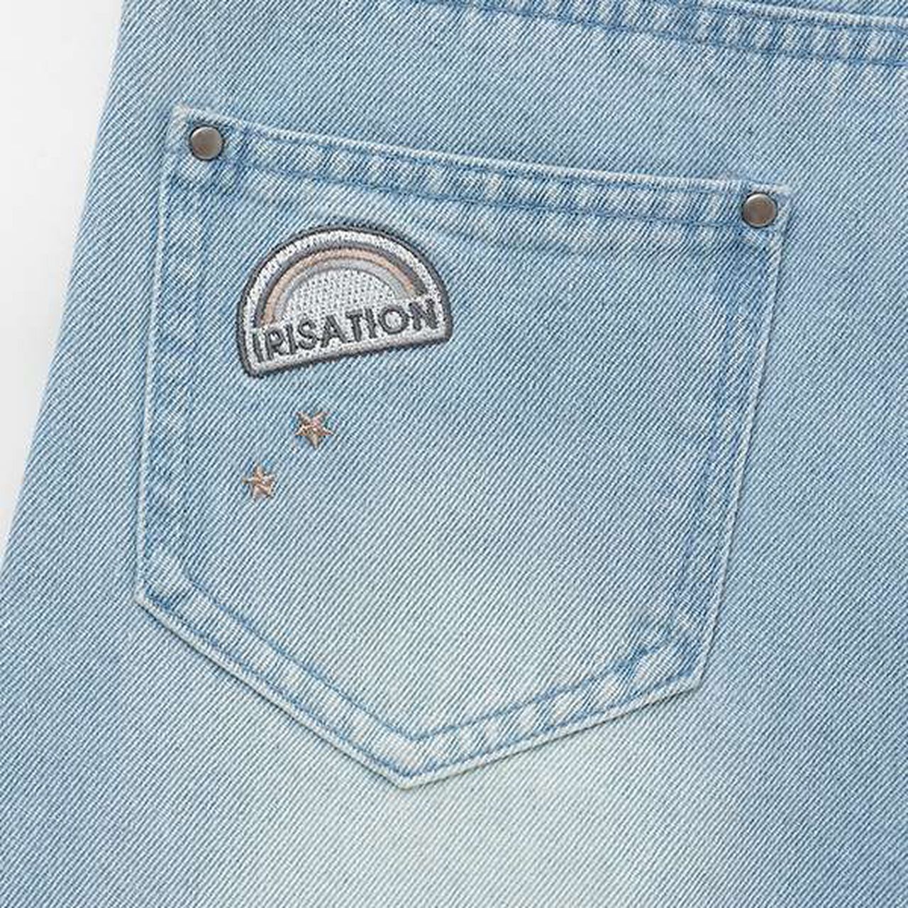 Cut-Off Denim Pants,Sax blue, large image number 10