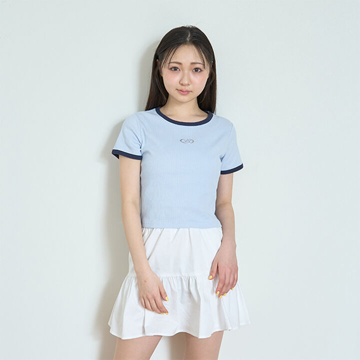 Ribbed Short-Sleeve T-Shirt,Multi color, medium image number 13