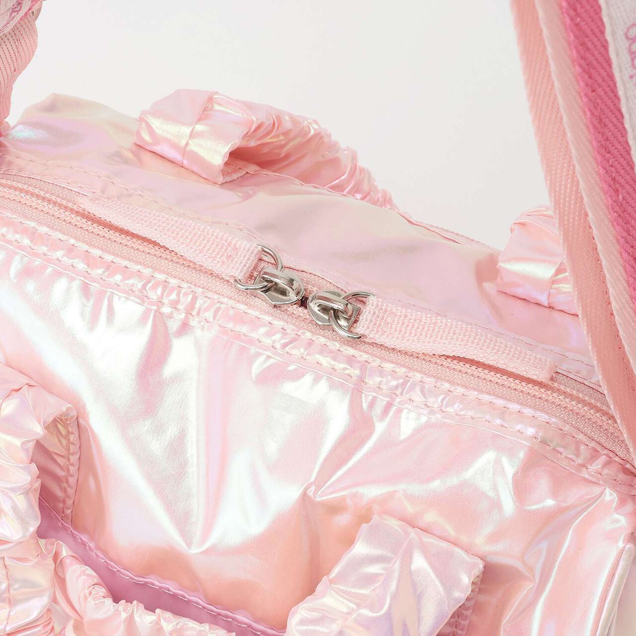 Logo Ribbon 2WAY Boston Bag,Light pink, large image number 7