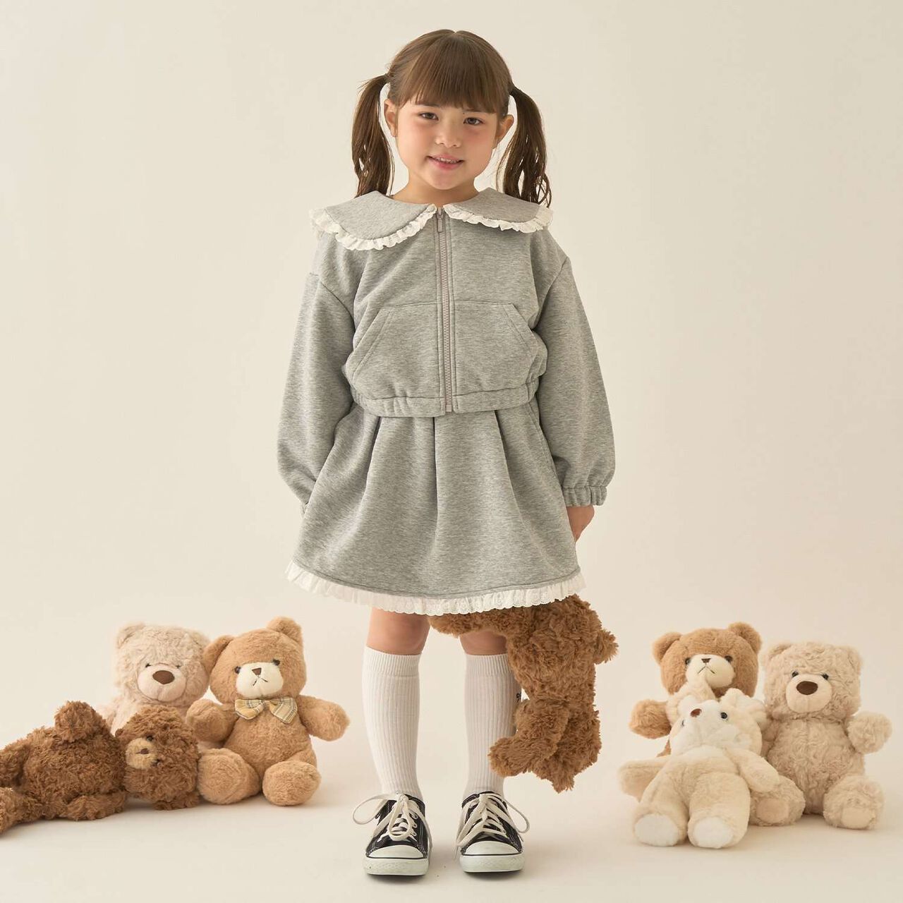 [Lycee Mine Ballet Series] [Coordinatable Setup] Pleated Skirt (Inner Shorts Included),Top gray, large image number 36