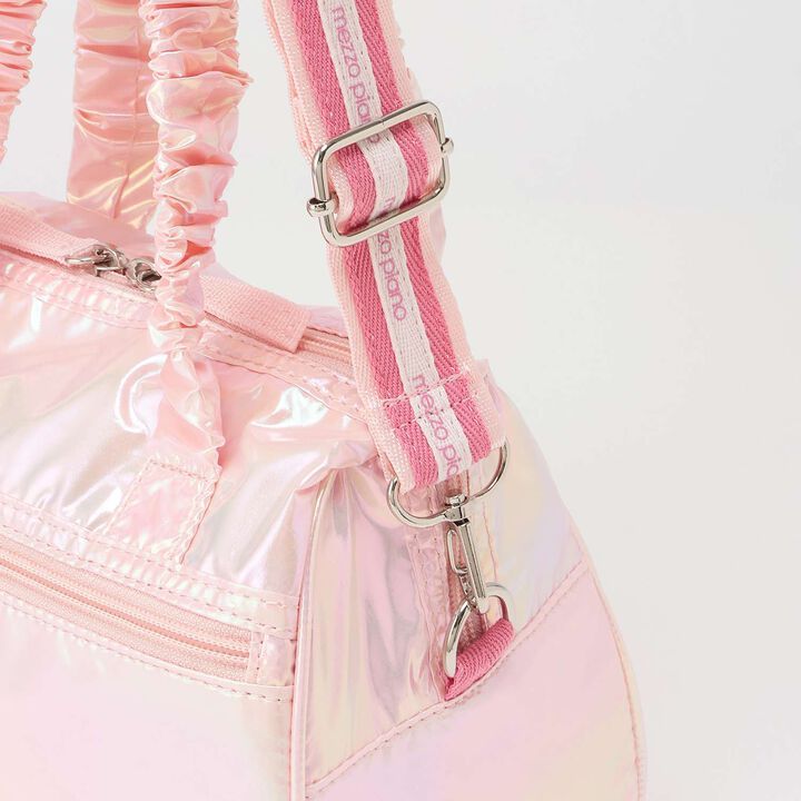 Logo Ribbon 2WAY Boston Bag,Light pink, medium image number 5