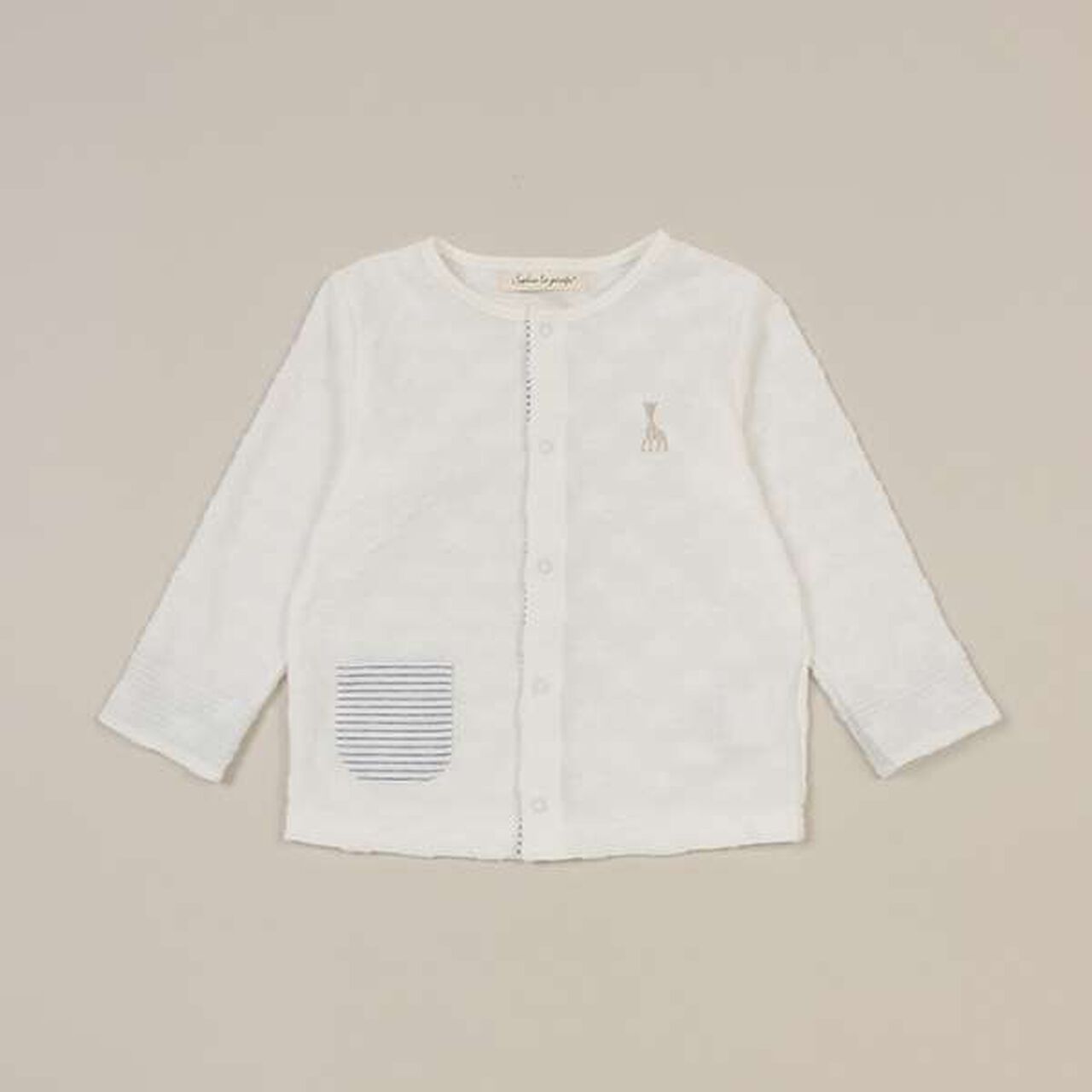 Star Jacquard Pile Cardigan [Made in Japan],Cream, large image number 10