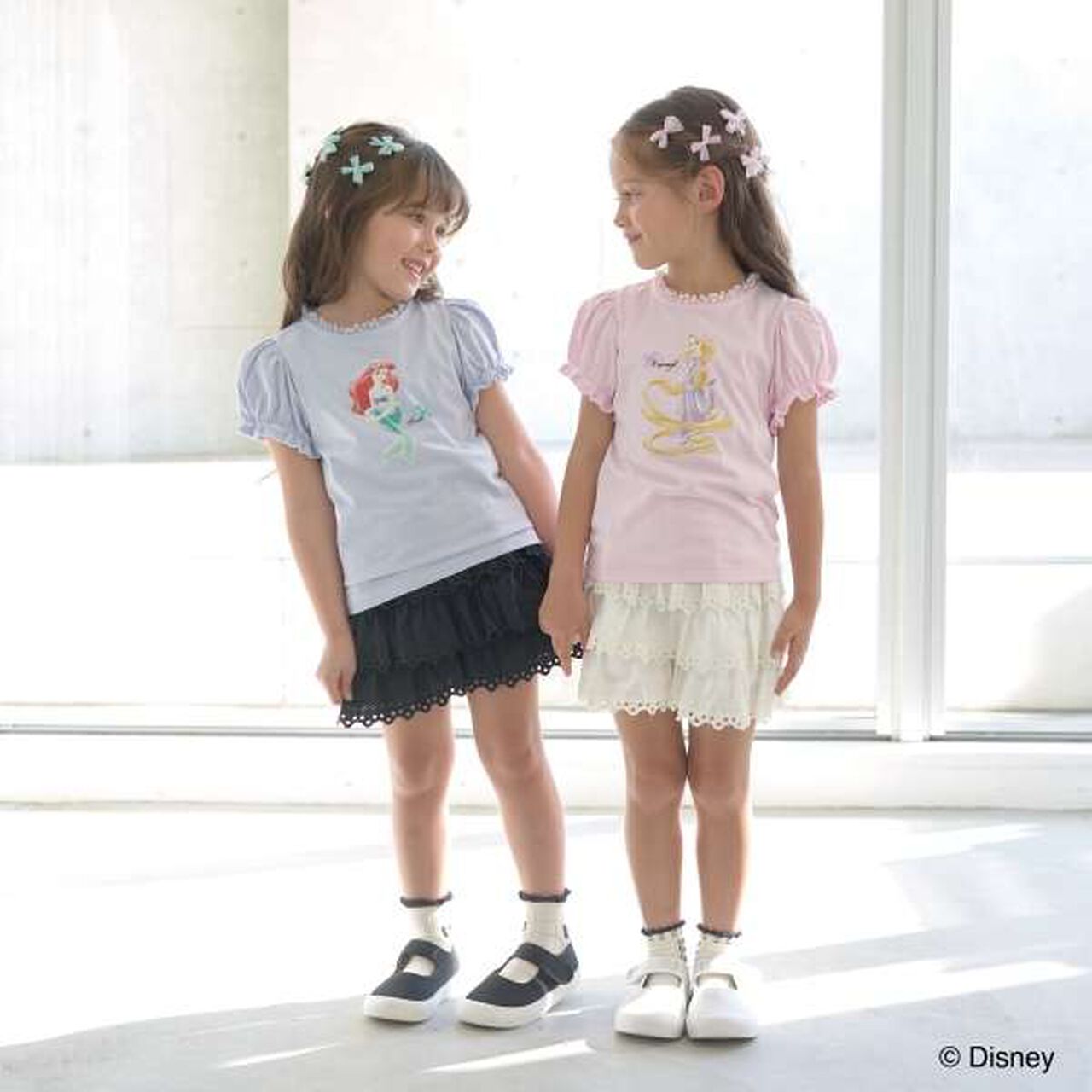 Disney Princess Soft Cotton Assorted Puff T-Shirt with Ribbon,Lavender, large image number 10