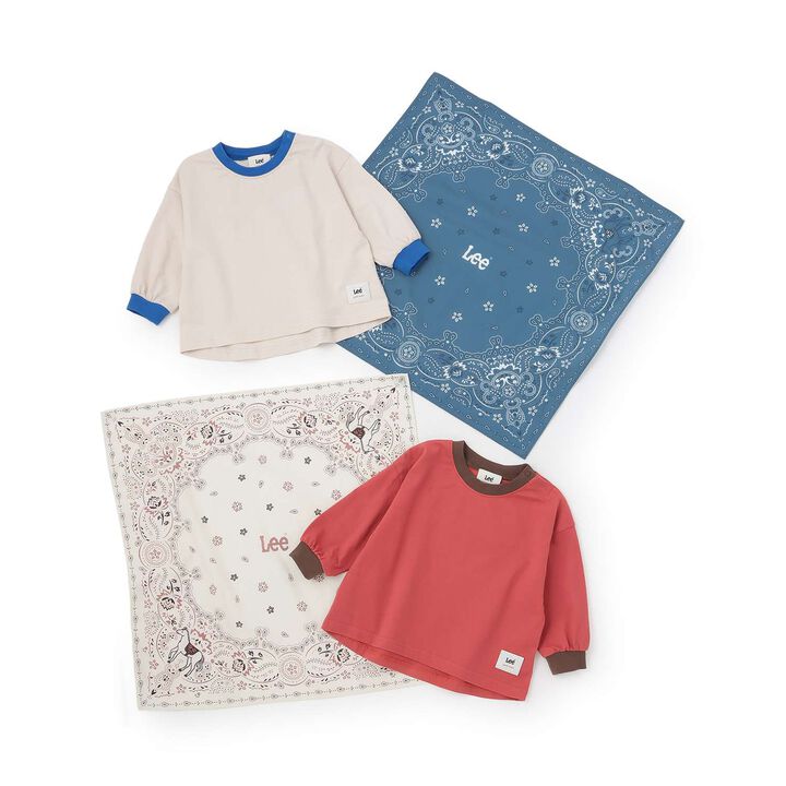 [Lee] Bandana Oversized Long-Sleeve T-Shirt,Pearl white, medium image number 14