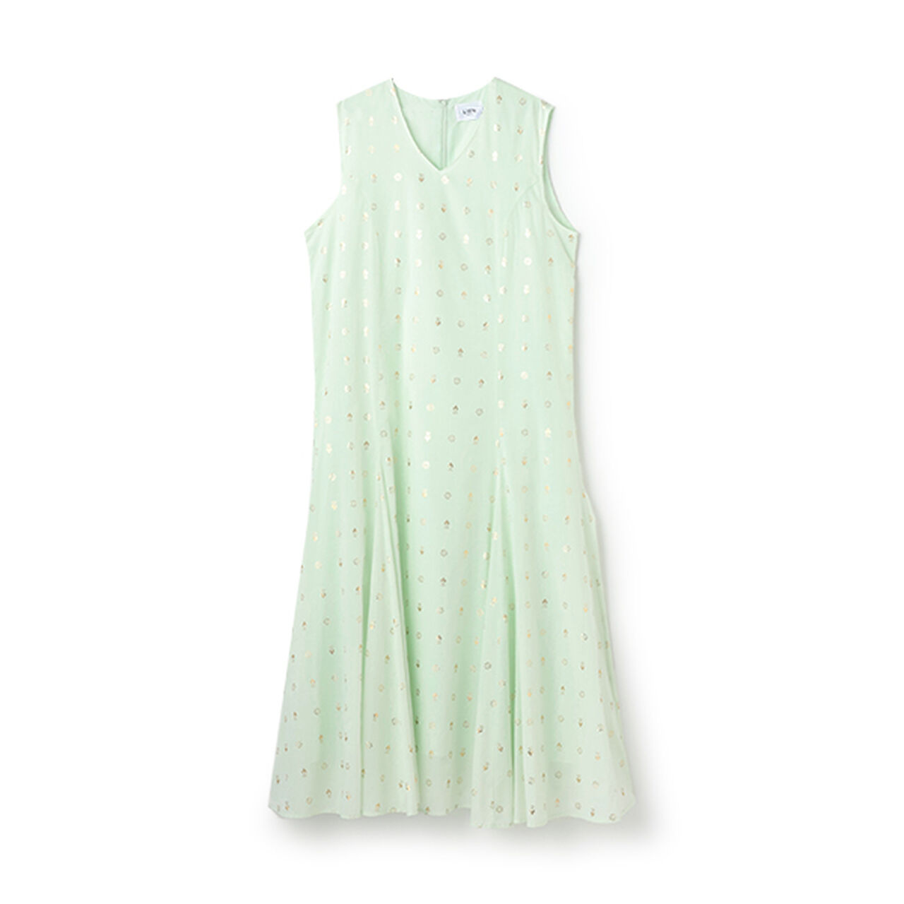 [Link] Foil Print One-Piece Dress,Light pink, large image number 8