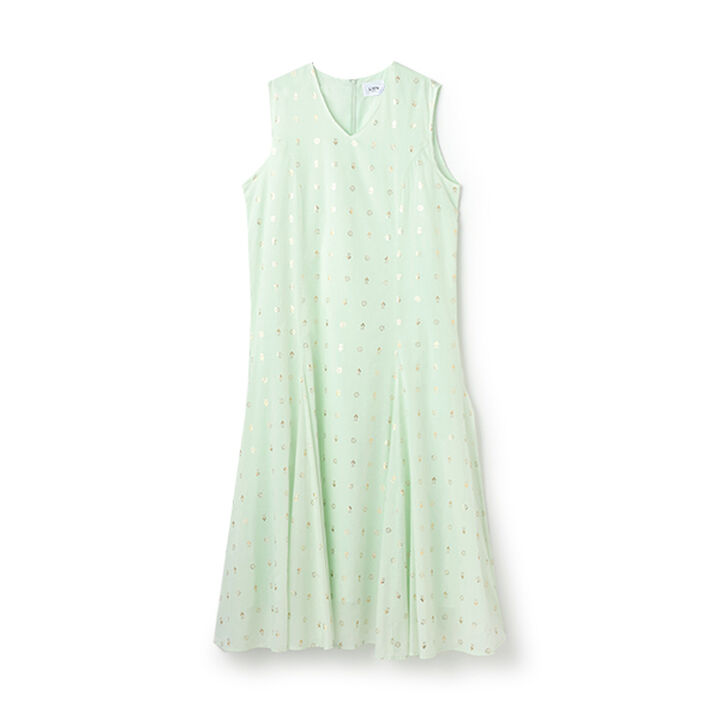 [Link] Foil Print One-Piece Dress,Light pink, medium image number 8