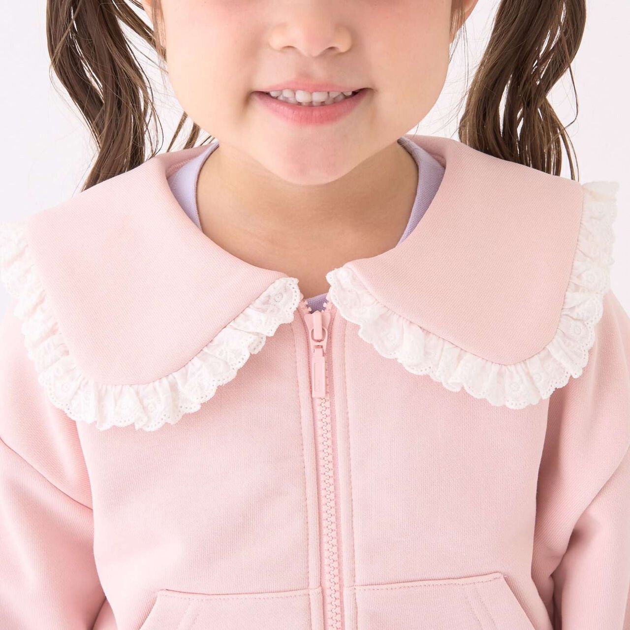 [Lycee Mine Ballet Series] Coordinatable Setup Sailor Collar Full-Zip Sweatshirt,Light blue, large image number 22