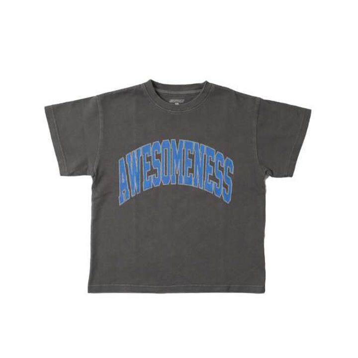 [SKIT0LY] [Heavyweight Jersey] Pigment College Printed T-Shirt,Charcoal gray, medium image number 0