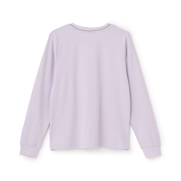 Chocolate Sweets Embroidery Long-Sleeve Shirt,Off white, medium image number 1