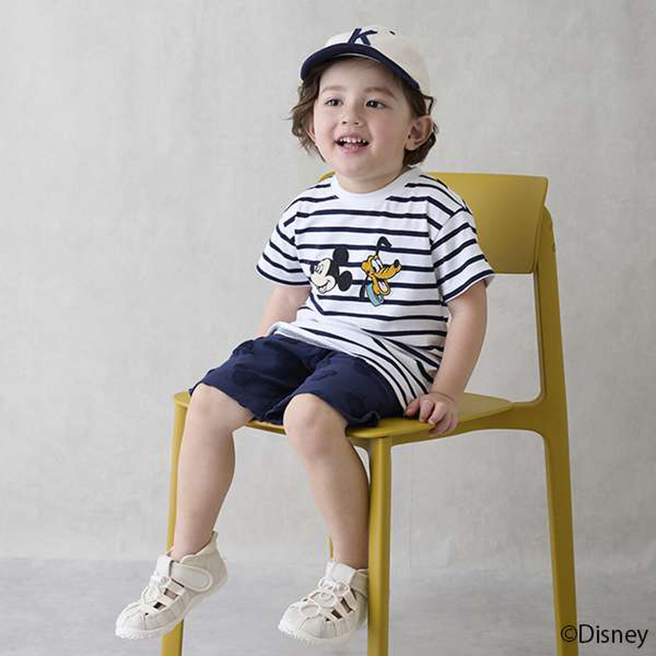 [Disney] Pile Jacquard Half Pants,Pearl white, large image number 7