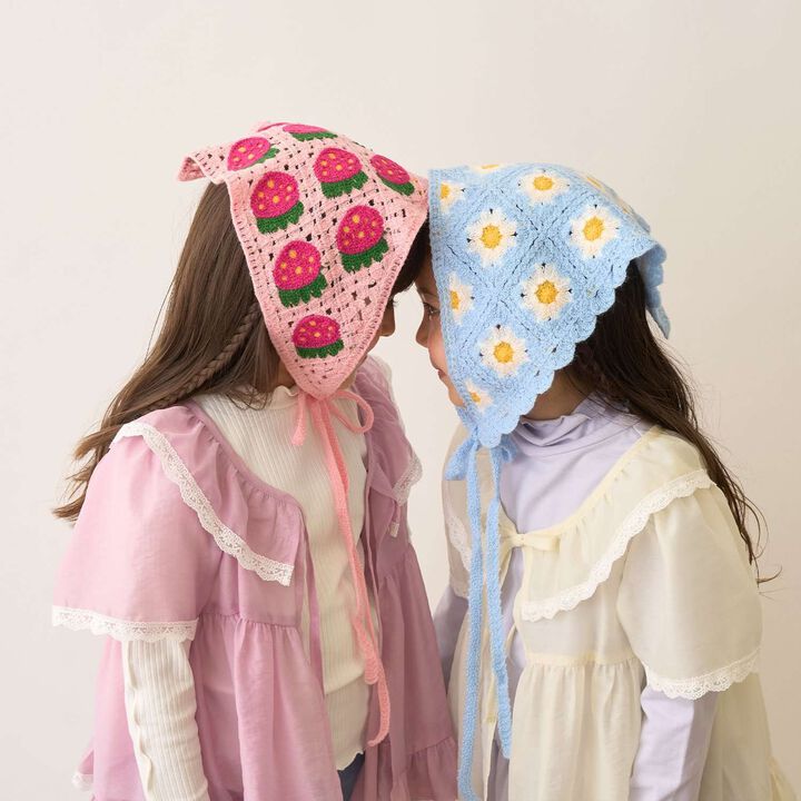 Assorted Black Crochet Babushka,Pink, medium image number 23