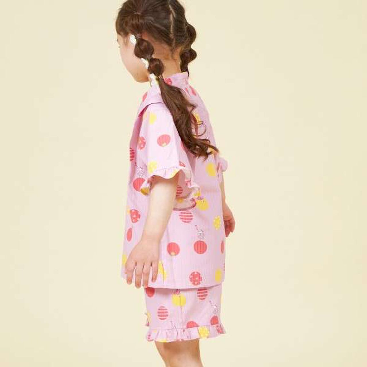 KP Polka Dot Pattern & Mimi-chan Jinbei,Yellow, large image number 13