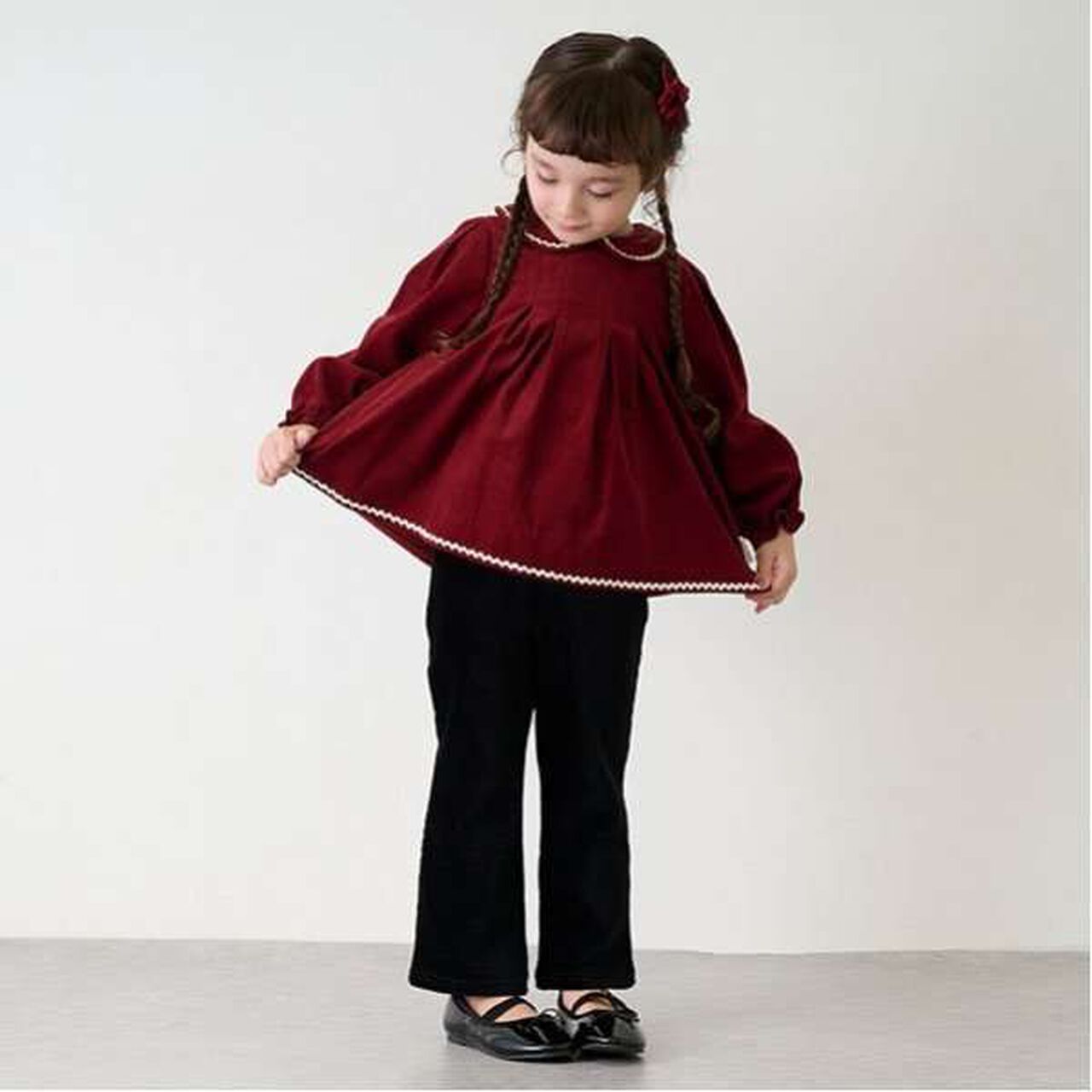 [Link] Charcoal Blouse,Ivory, large image number 13