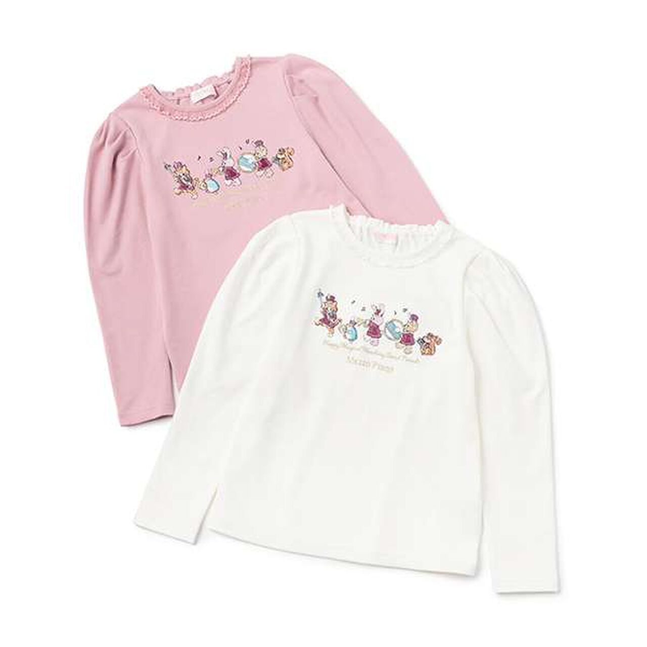 Drum Corps Appliqu&eacute; Long-Sleeve T-Shirt,Pink, large image number 8