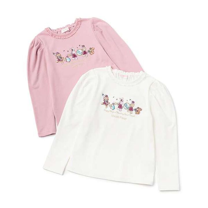 Drum Corps Appliqu&eacute; Long-Sleeve T-Shirt,Pink, medium image number 8