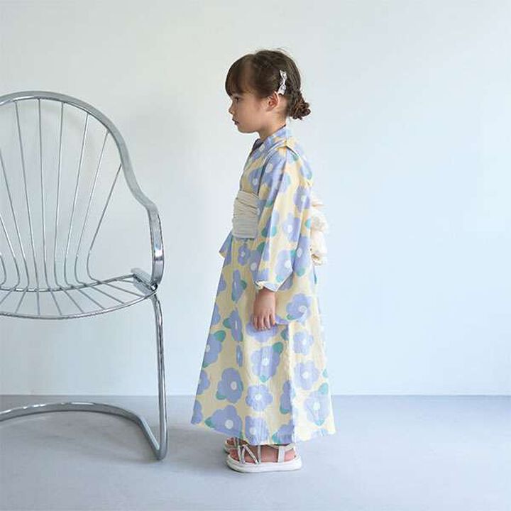 Easy-to-Wear One-Piece Yukata,Cream, medium image number 4
