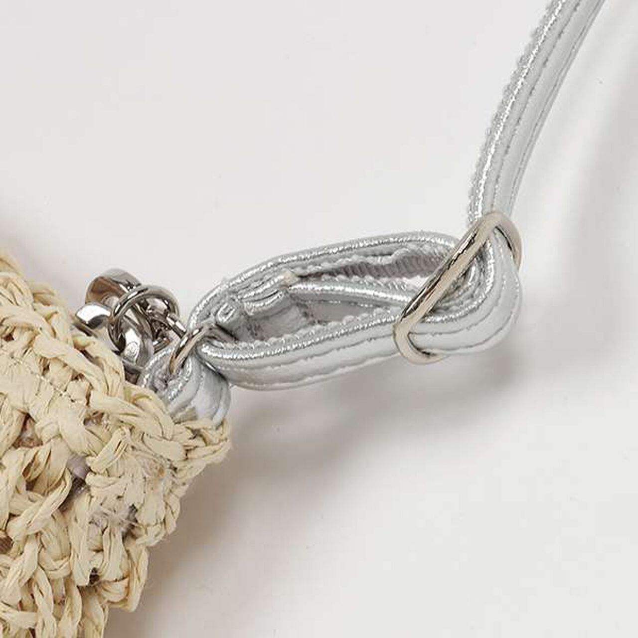 Woven-Style Pouch Bag,Light beige, large image number 4