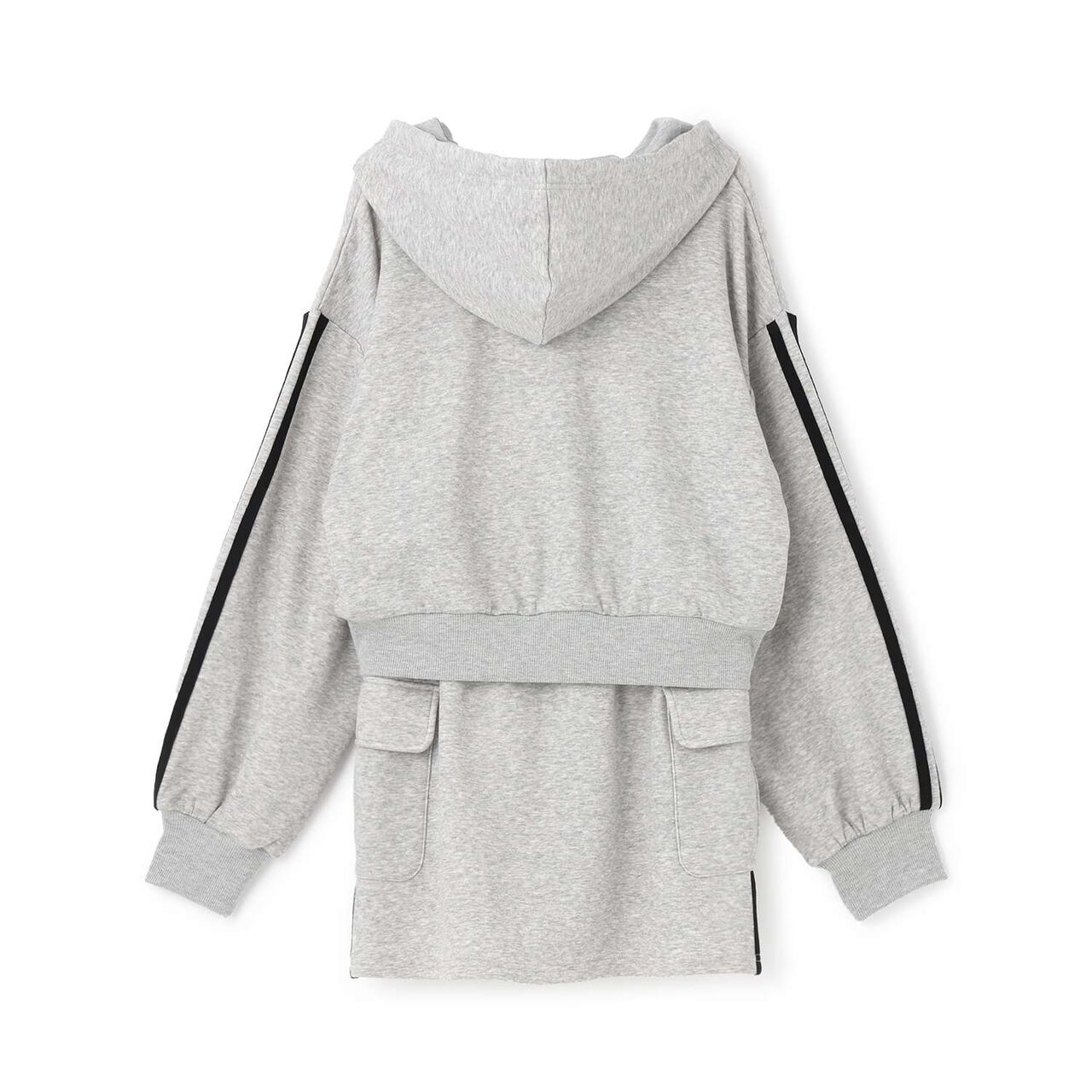 [LTXC/Shaggy Lining] Zip Parka Outfit Set,Top gray, large image number 11