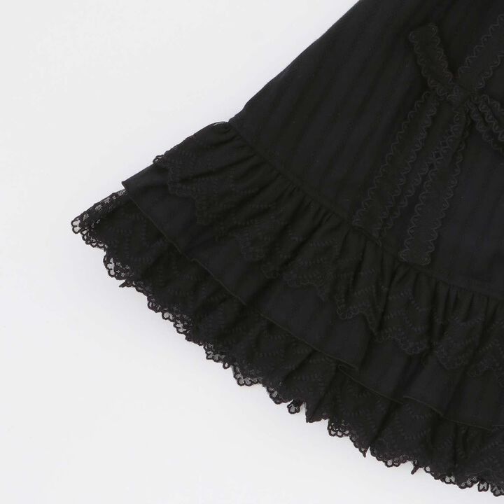 Lace Tiered Skirt,Off white, medium image number 6