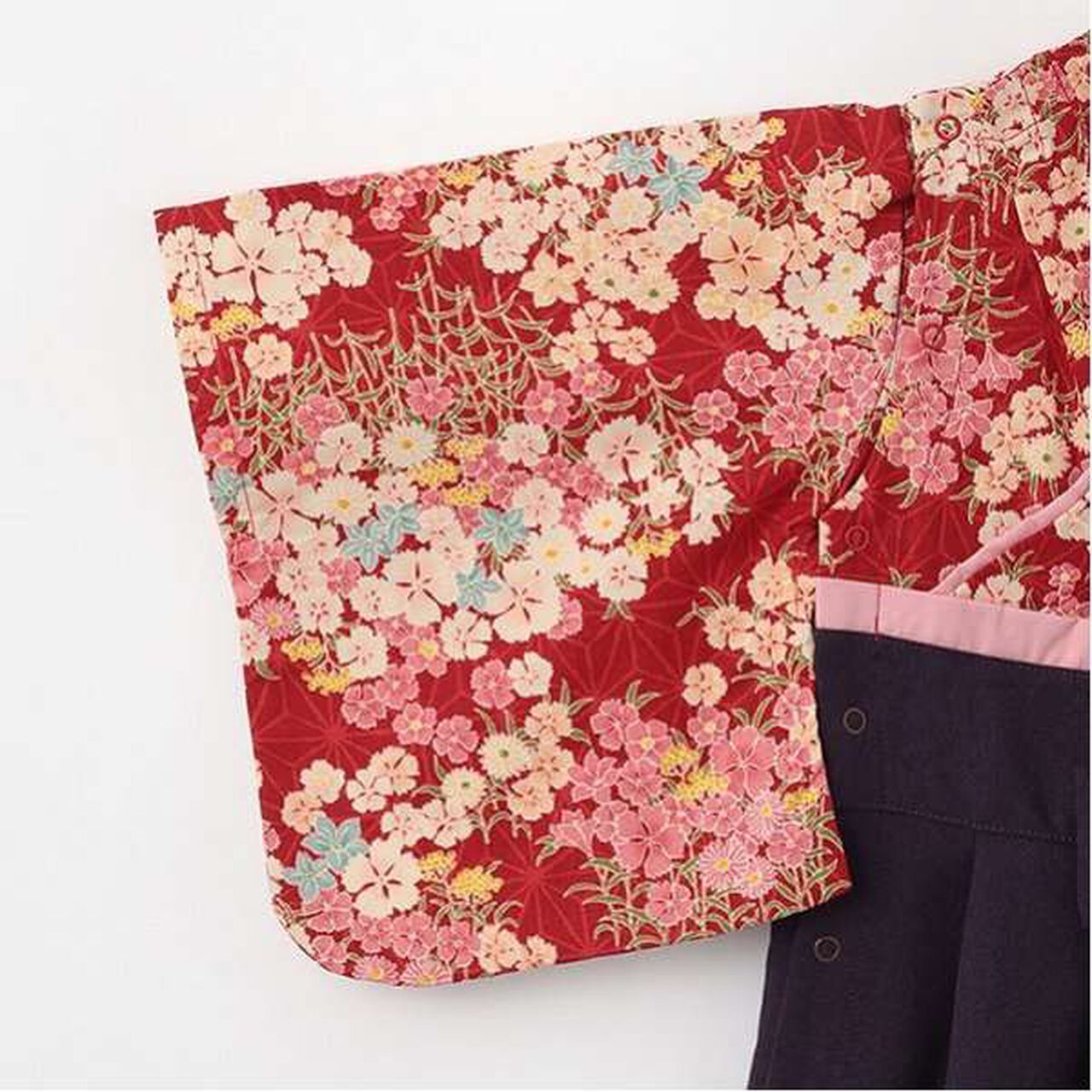 Girls' Hakama All-in-One,Red, large image number 4