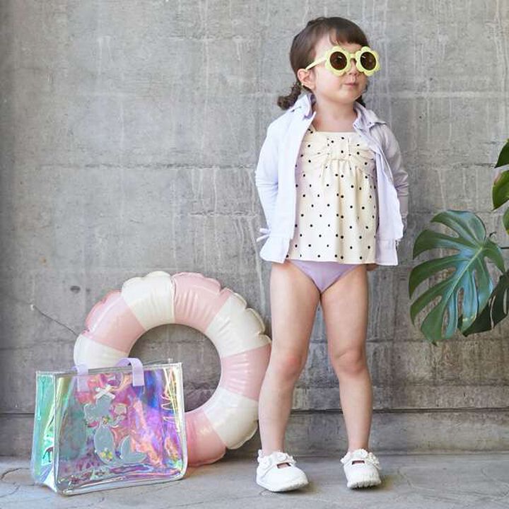 Puff Sleeve Tankini,Light pink, medium image number 13