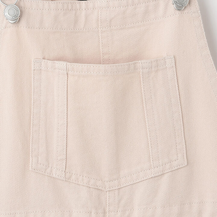 Damage Loose Overalls,Off white, medium image number 6