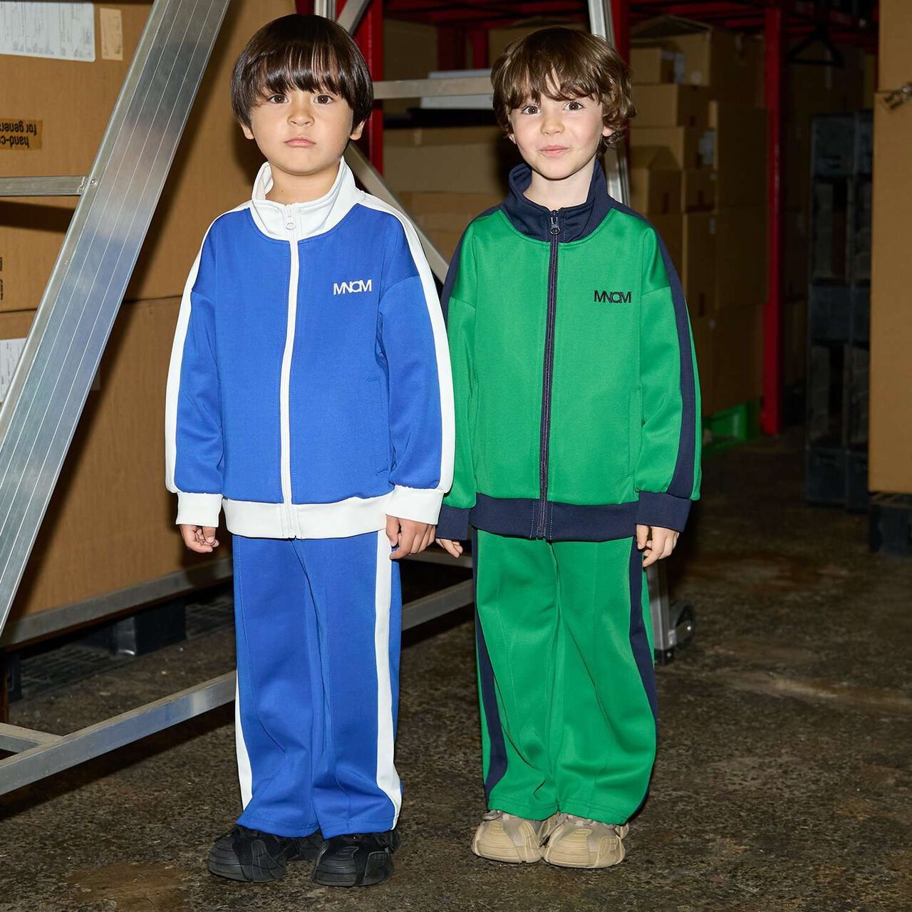 [MNCM] Coordinatable Setup Track Pants,Green, large image number 40