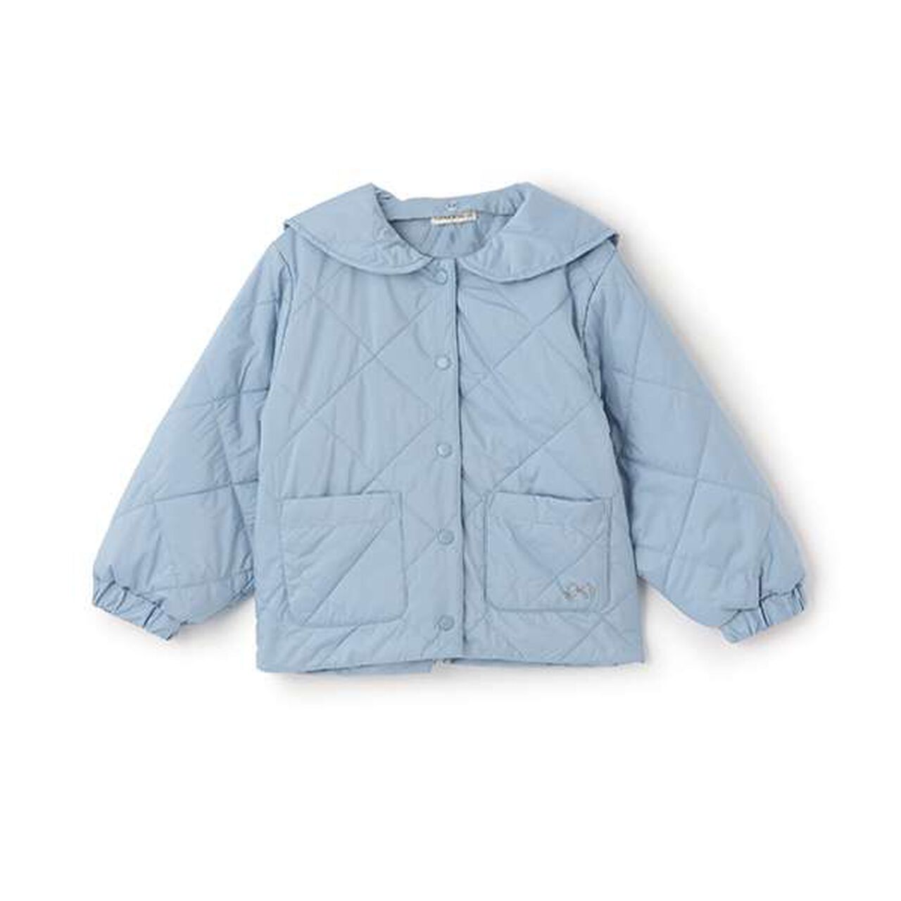 Quilted Bomber Jacket with Removable Sailor Collar,Charcoal gray, large image number 3