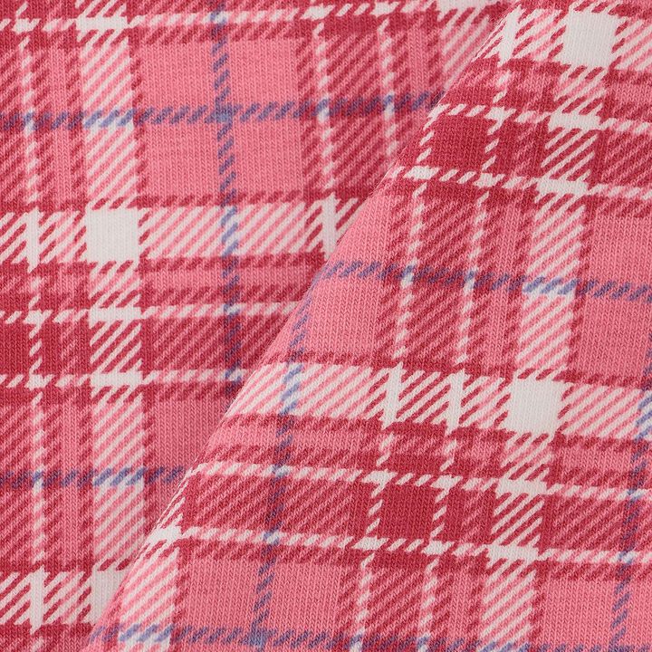 Bear Jersey Check Print Full-Length Leggings,Navy, medium image number 5