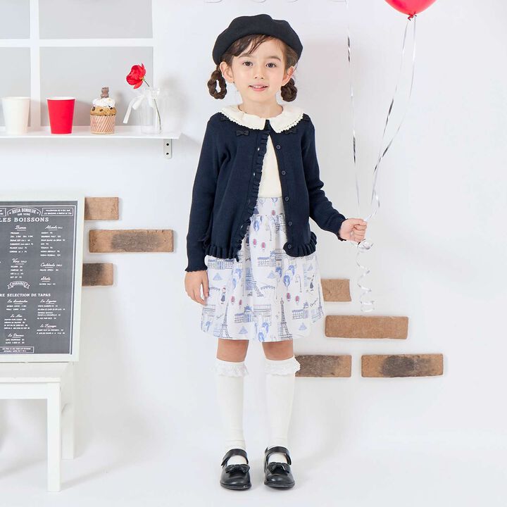 [Made in Japan] Paris Pattern Jacquard Skirt,Ivory, medium image number 6