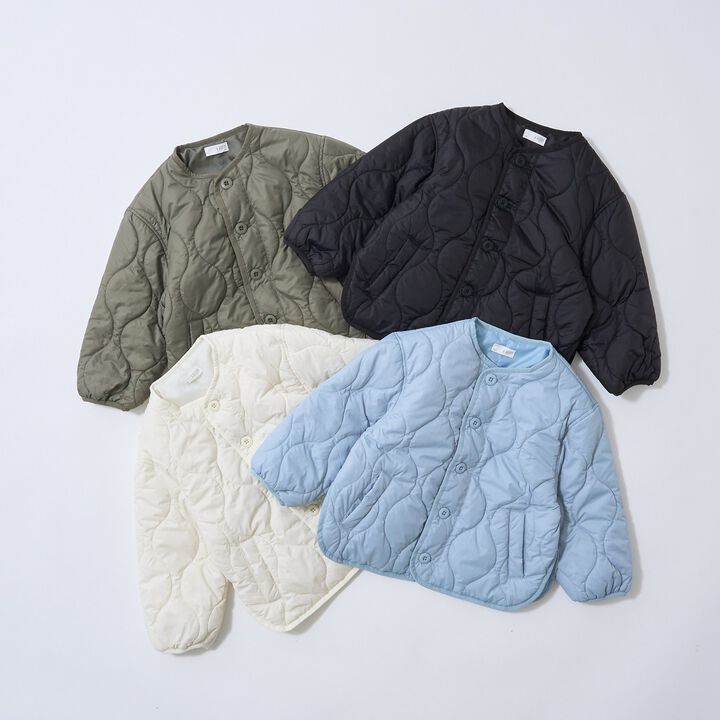 [Mix and Match Series] Quilted Jacket,Off white, medium image number 14