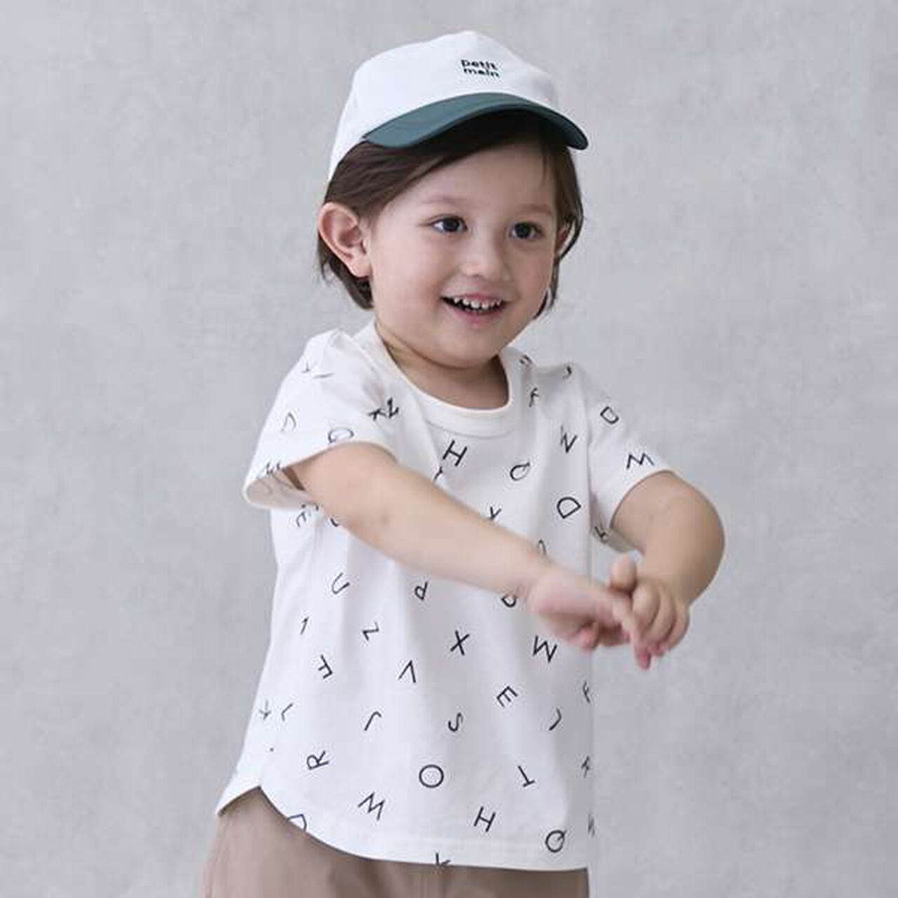 [GOOD PRICE Cool Sensation] All-Over Pattern Short Sleeve T-Shirt,Beige, large image number 1